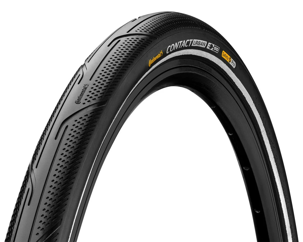 Continental Contact Urban City Bike Tire (Black/Reflex) (700c) (65mm) (Wire) (PureGrip/SafetyPro) (E50)